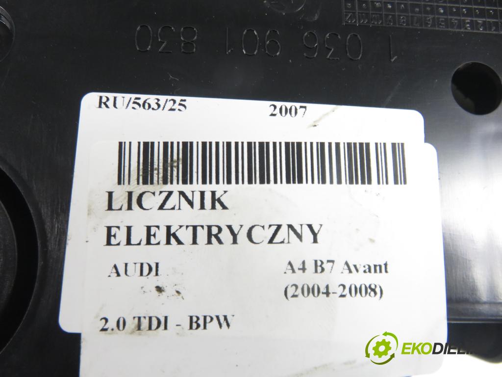 AUDI A4 Avant (8ED, B7) KOMBI 2007 103,00 2.0 TDI - BPW 1968,00 Prístrojovka elektrický 8E0920931P