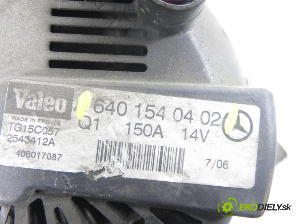 MERCEDES-BENZ KLASA A (W169) HB 2006 80,00 2.0 CDI 109 - OM 640.940 1991,00 Alternátor 6401540402 (Alternátor)
