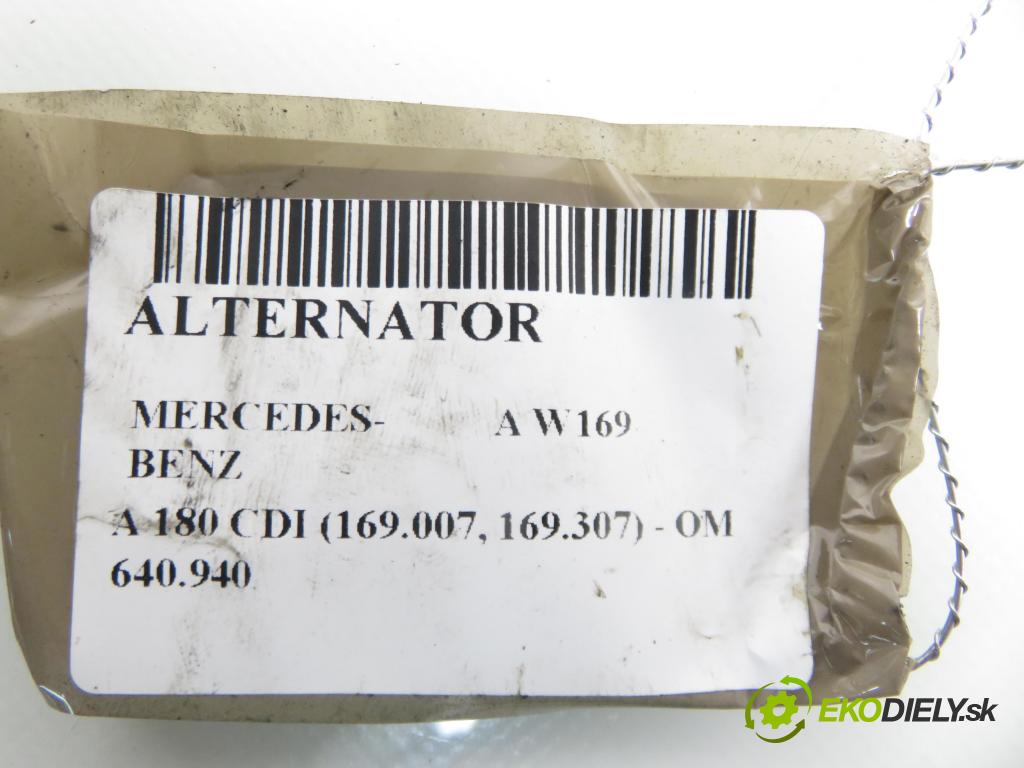 MERCEDES-BENZ KLASA A (W169) HB 2006 80,00 2.0 CDI 109 - OM 640.940 1991,00 Alternátor 6401540402 (Alternátor)