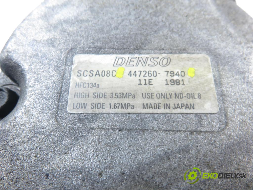 SUBARU LEGACY IV Kombi (BP) KOMBI 2004 101,00 2.0 AWD (BP5) - EJ202 1994,00 KOMPRESOR: klimatizace 4472607940 (Kompresor klimatizace)