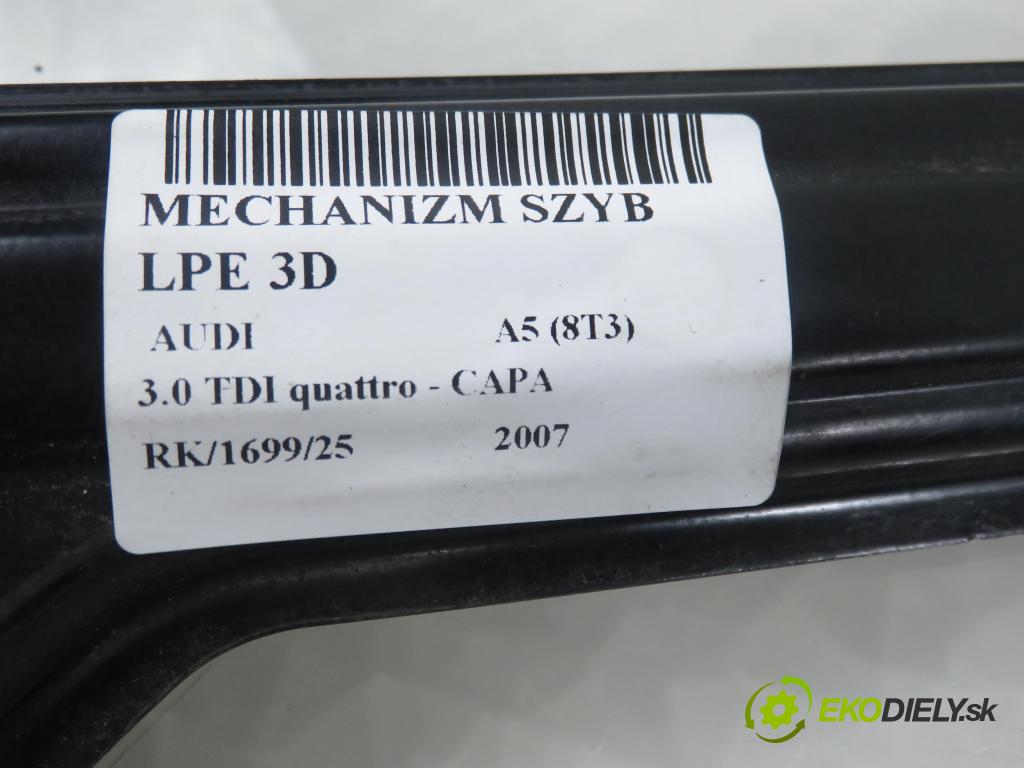 AUDI A5 (8T3) COUPE 2007 176,00 3.0 TDI quattro - CAPA 2967,00 mechanismus oken 3D 4F0959801D ; 8T0837451C