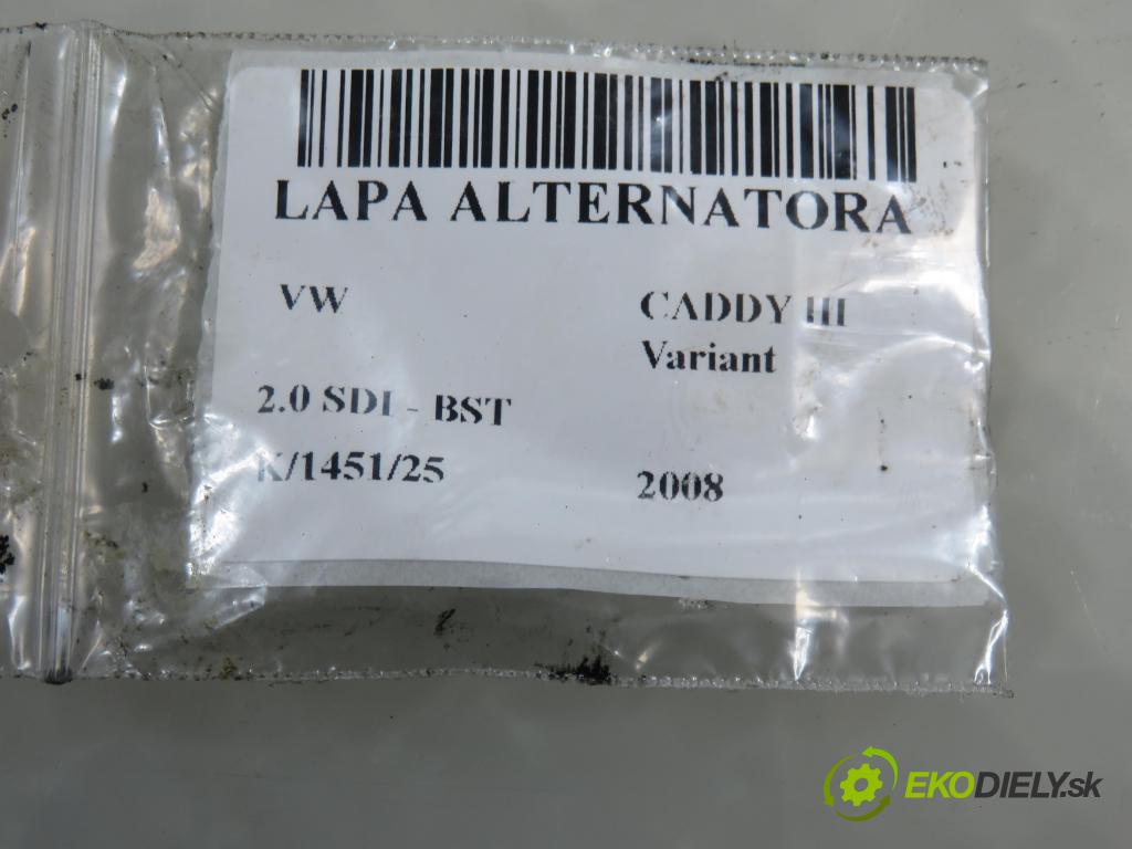 VW CADDY III Variant (2KB, 2KJ, 2CB, 2CJ) FURGON 2008 51,00 2.0 SDI - BST 1968,00 uchycení alternátora 045903143F
