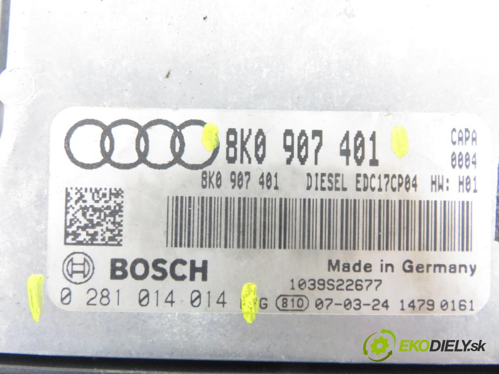 AUDI A5 (8T3) COUPE 2007 176,00 3.0 TDI quattro - CAPA 2967,00 Riadiaca jednotka Motor 8K0907401 ; 0281014014