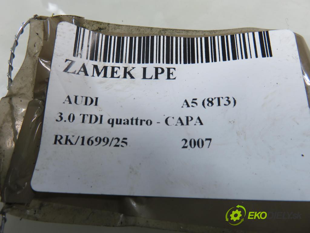 AUDI A5 (8T3) COUPE 2007 176,00 3.0 TDI quattro - CAPA 2967,00 zámok 8J1837015A