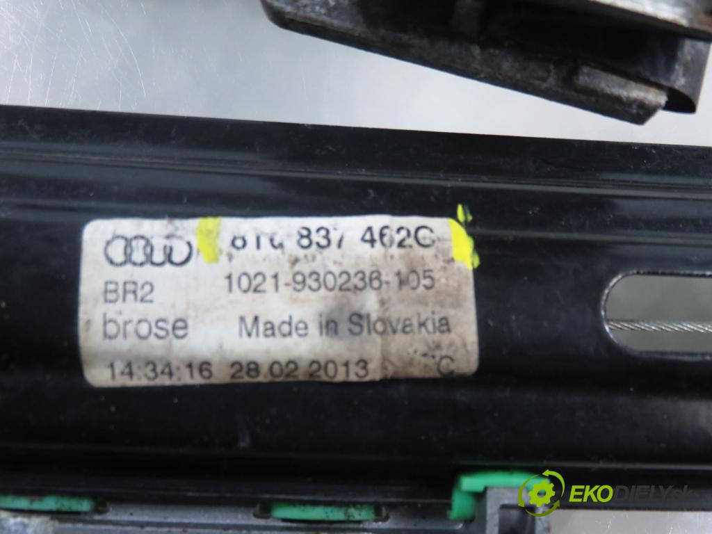 AUDI A5 (8T3) COUPE 2007 176,00 3.0 TDI quattro - CAPA 2967,00 mechanismus oken PPE 3D 8T0837462C ; 4F0959802D