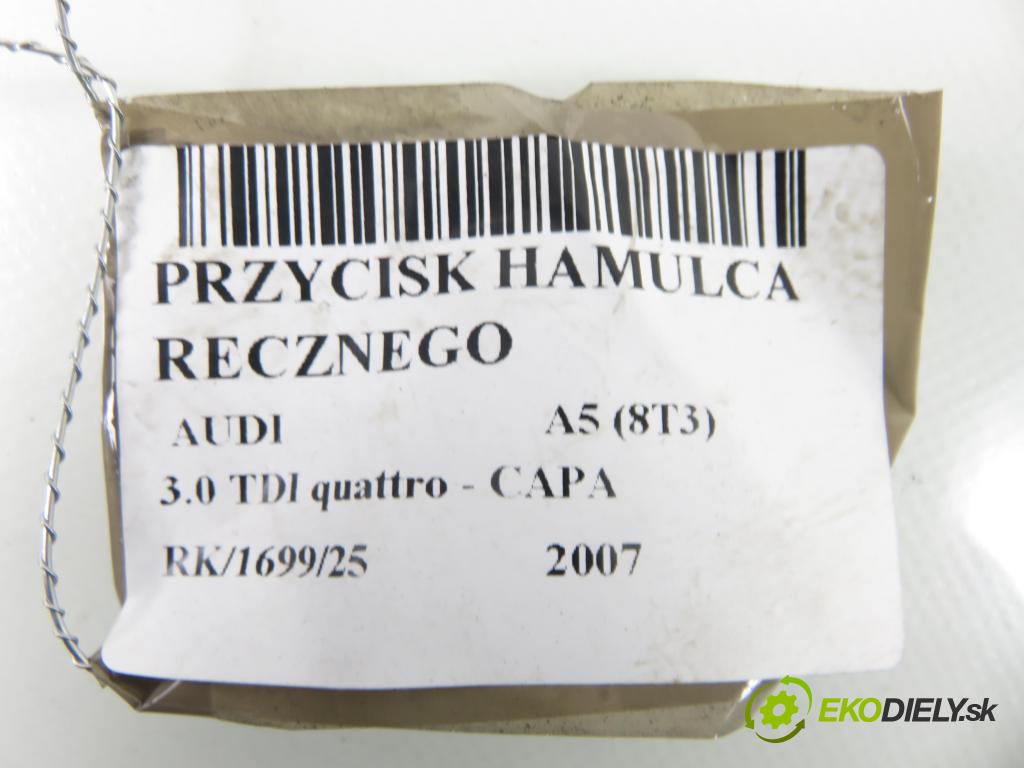 AUDI A5 (8T3) COUPE 2007 176,00 3.0 TDI quattro - CAPA 2967,00 vypínač brzdy MANUÁLNY: 8K1927225D