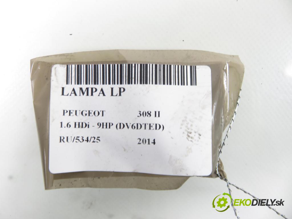 PEUGEOT 308 II HB 2014 68,00 1.6 HDi - 9HP (DV6DTED) 1560,00 Svetlo LP 9677523080