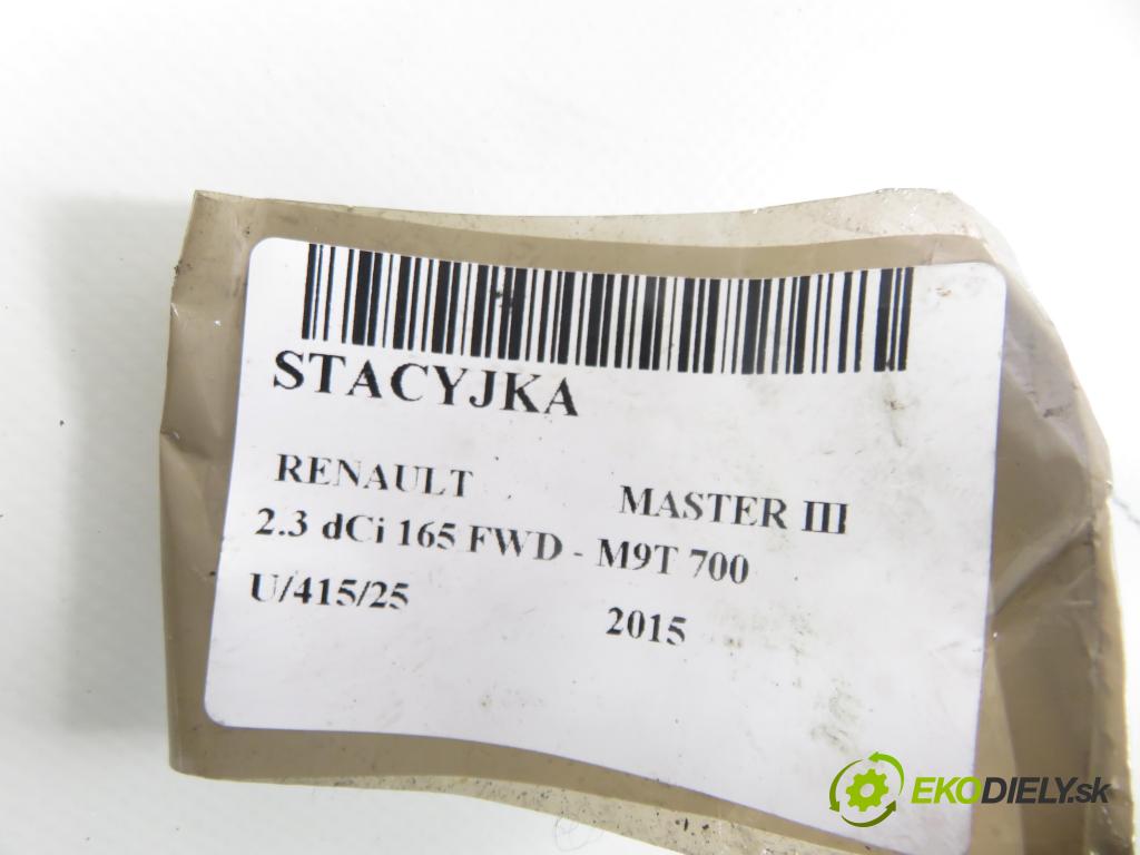 RENAULT MASTER III Platforma / podwozie (EV, HV, UV) KABINA/PLATFORMA 2015 0,00 2.3 dCi 165 FWD - M9T 700 2298,00 spinačka 8200405701F (Spínacia skrinka)