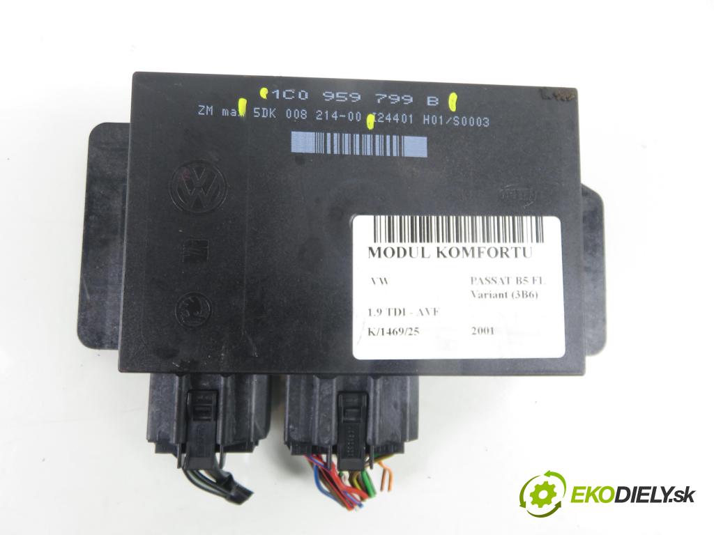 VW PASSAT B5.5 Variant (3B6) KOMBI 2001 96,00 1.9 TDI PD 130 - AVF 1896,00 MODUL komfortu 1C0959799B ; 5DK00821400