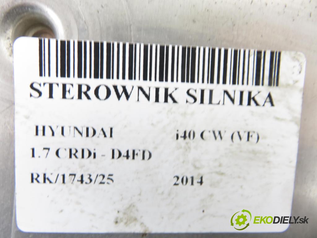 HYUNDAI i40 CW (VF) KOMBI 2014 100,00 1.7 CRDi 136 - D4FD 1685,00 Riadiaca jednotka Motor 0281030600 ; 391202A236