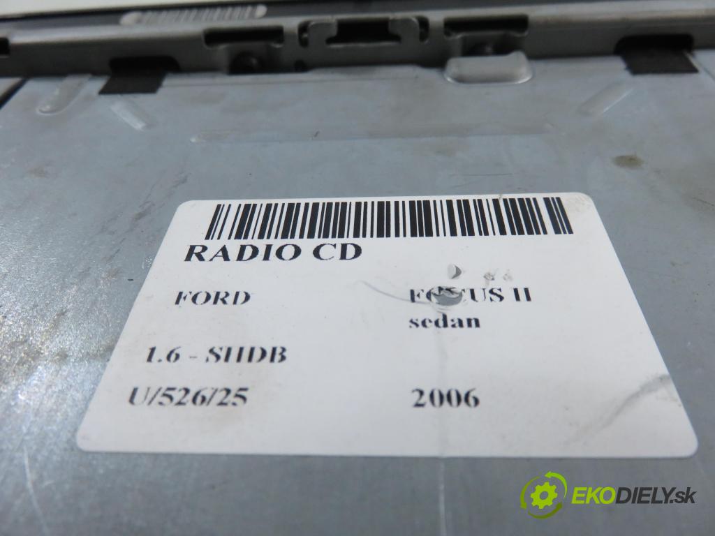 FORD FOCUS II sedan (DB_, FCH, DH) SEDAN 2006 74,00 1.6 - SHDB 1596,00 RADIO CD 5M5T18C815FA