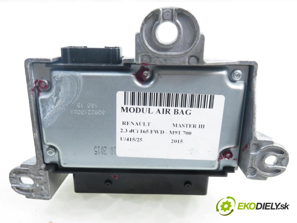 RENAULT MASTER III Platforma / podwozie (EV, HV, UV) KABINA/PLATFORMA 2015 0,00 2.3 dCi 165 FWD - M9T 700 2298,00 MODUL air BAG 8201448823 ; 611136500