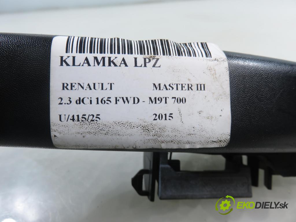 RENAULT MASTER III Platforma / podwozie (EV, HV, UV) KABINA/PLATFORMA 2015 0,00 2.3 dCi 165 FWD - M9T 700 2298,00 klika LPZ 806079208R