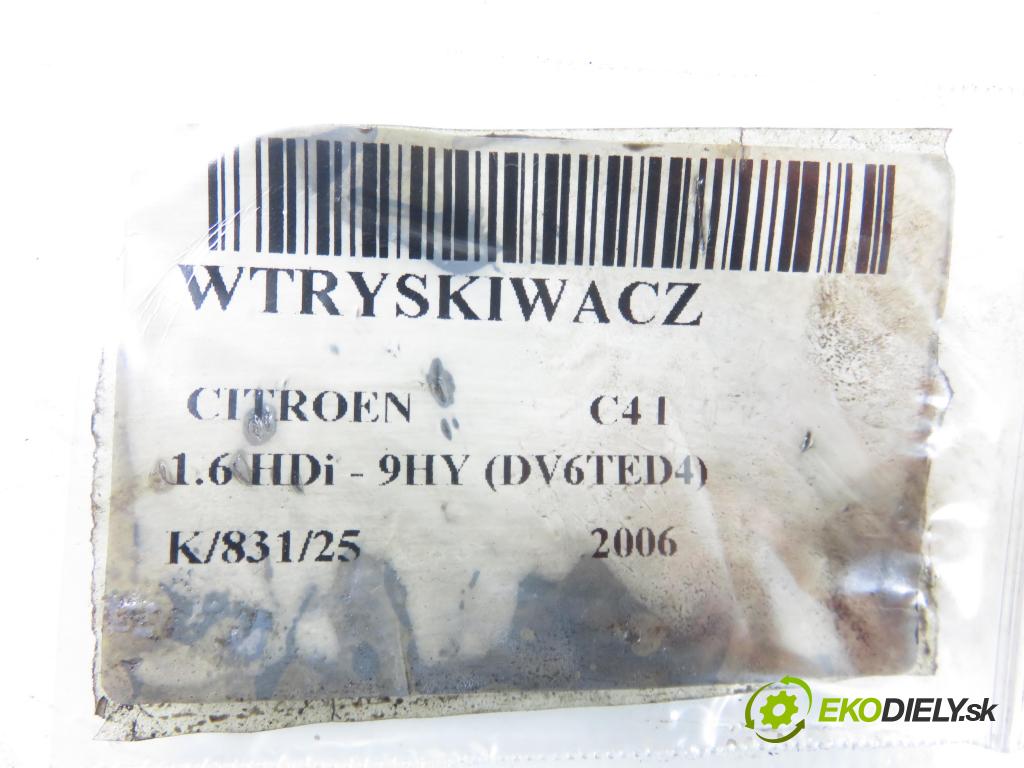 CITROEN C4 I (LC_) HB 2006 80,00 1.6 HDi - 9HY (DV6TED4) 1560,00 vstrekovač 0445110281 (Vstrekovač paliva)
