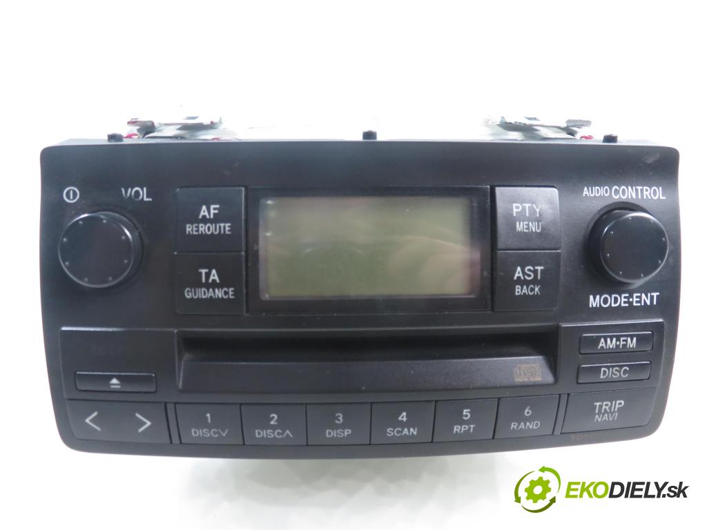 TOYOTA COROLLA kombi (_E12_) KOMBI 2004 81,00 1.6 VVT-i (ZZE121_) - 3ZZ-FE 1598,00 RADIO 8612002260