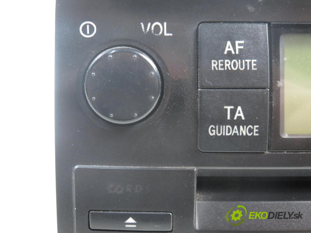 TOYOTA COROLLA kombi (_E12_) KOMBI 2004 81,00 1.6 VVT-i (ZZE121_) - 3ZZ-FE 1598,00 RADIO 8612002260