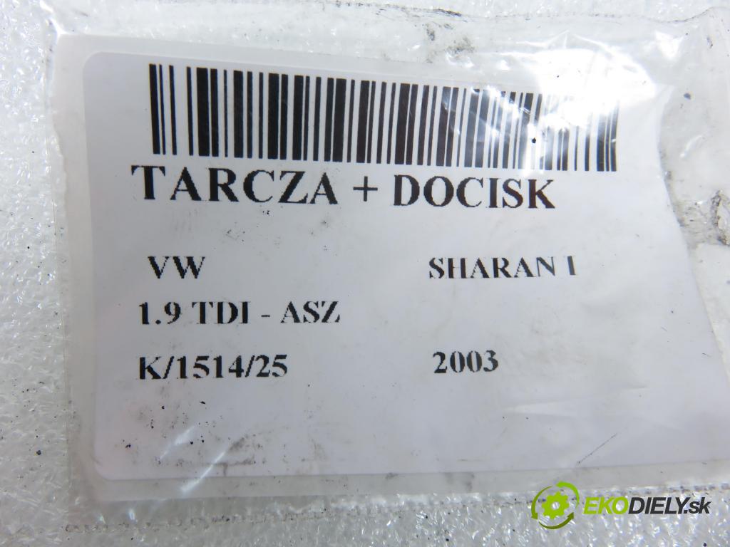 VW SHARAN (7M8, 7M9, 7M6) VAN 2003 96,00 1.9 TDI PD 130 - ASZ 1896,00 lamela kotouč + DOCISK 324030210