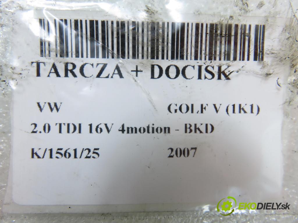 VW GOLF V (1K1) HB 2007 103,00 2.0 TDI 16V 4motion - BKD 1968,00 lamela kotouč + DOCISK 324035510 ; 124035410