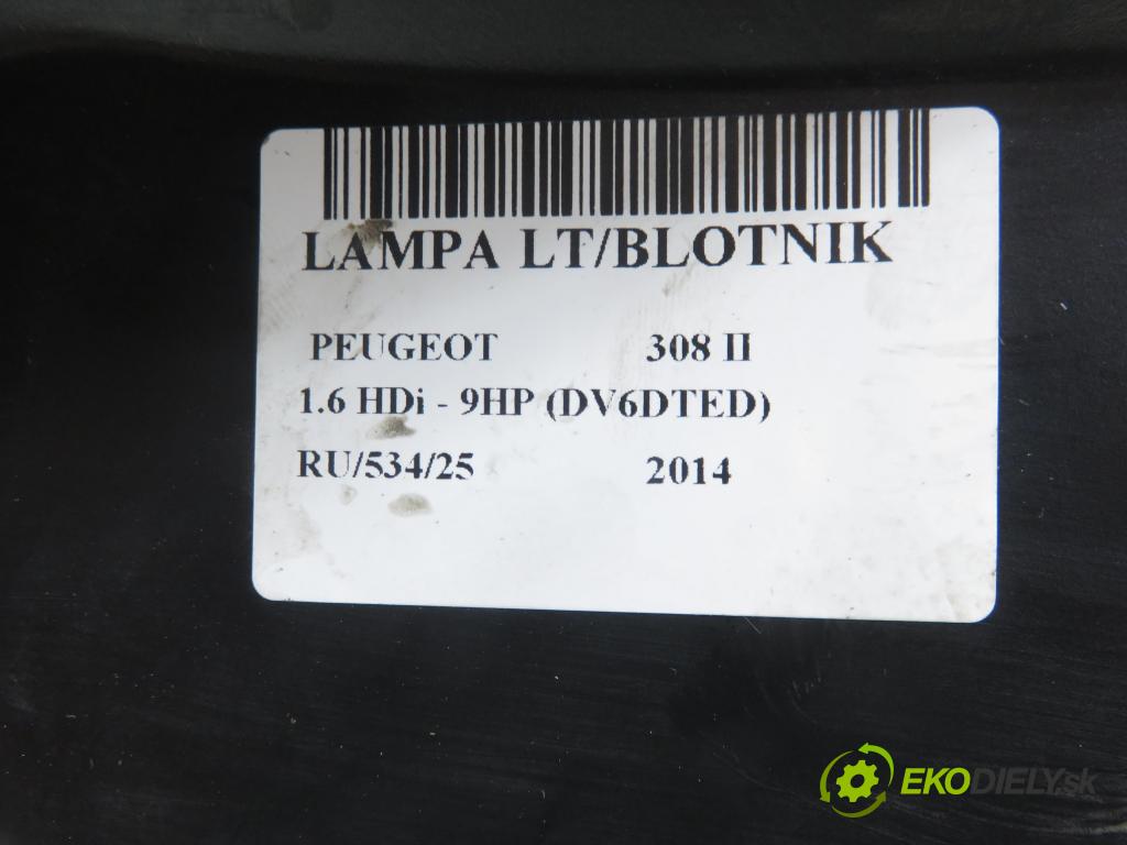 PEUGEOT 308 II HB 2014 68,00 1.6 HDi - 9HP (DV6DTED) 1560,00 Svetlo ľavé zadné 81250101
