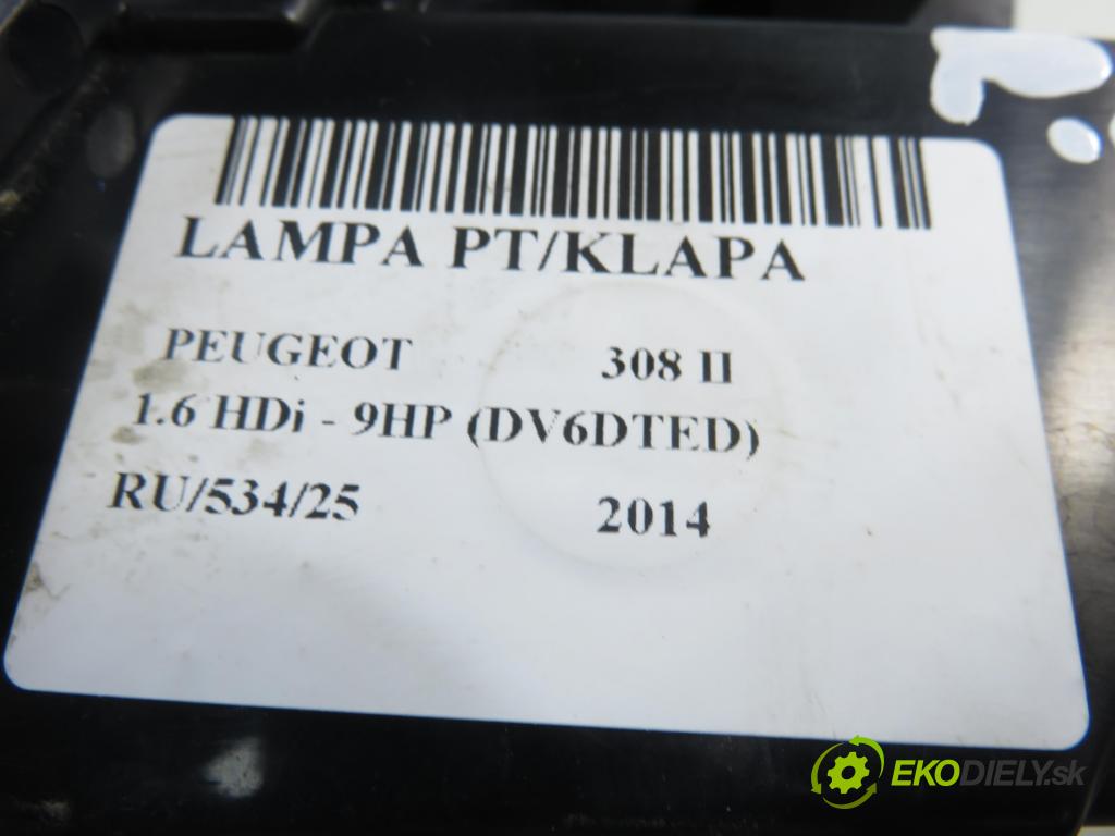 PEUGEOT 308 II HB 2014 68,00 1.6 HDi - 9HP (DV6DTED) 1560,00 Svetlo pravé zadné kufor 81260201
