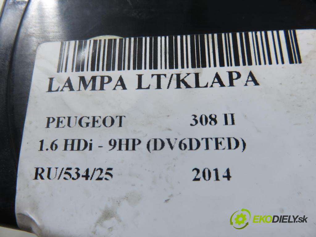PEUGEOT 308 II HB 2014 68,00 1.6 HDi - 9HP (DV6DTED) 1560,00 Svetlo ľavé zadné kufor 81260101