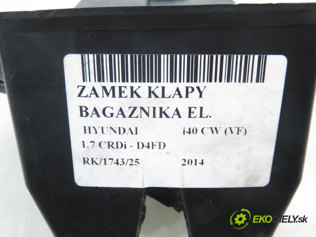 HYUNDAI i40 CW (VF) KOMBI 2014 100,00 1.7 CRDi 136 - D4FD 1685,00 zámok dverí kufor EL. 