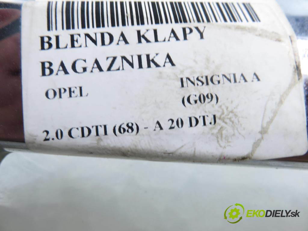 OPEL INSIGNIA A (G09) LIFTBACK 2009 96,00 2.0 CDTI (68) - A 20 DTJ 1956,00 Zadné čelo dverí kufor 13244388 ; 13244389
