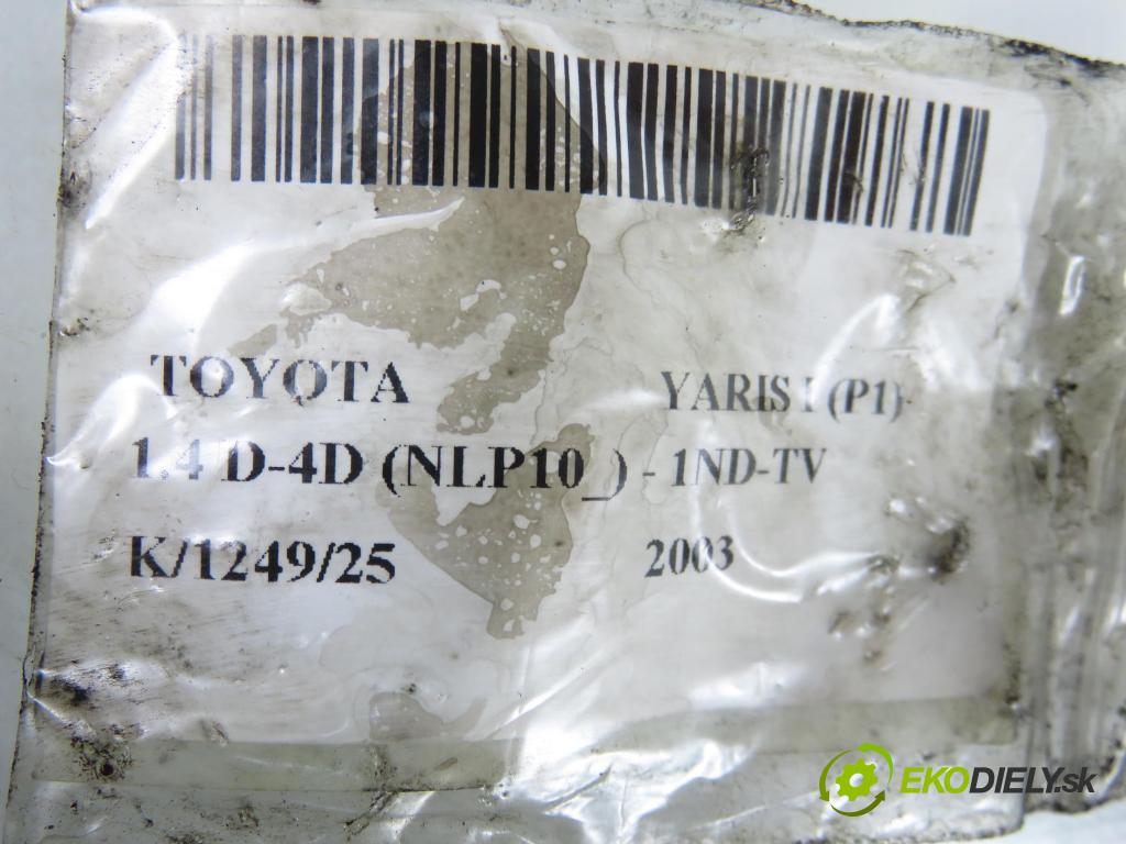 TOYOTA YARIS (_P1_) HB 2003 55,00 1.4 D-4D (NLP10_) - 1ND-TV 1364,00 vstrekovač 0445110085 ; 2367033010 (Vstrekovač paliva)