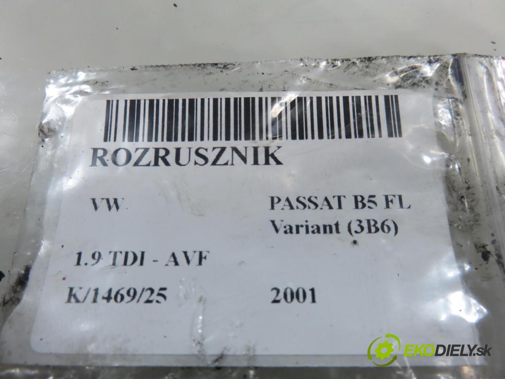 VW PASSAT B5.5 Variant (3B6) KOMBI 2001 96,00 1.9 TDI PD 130 - AVF 1896,00 Štartér 068911024F ; 0001110126 ; 0001110127 (Štartér)