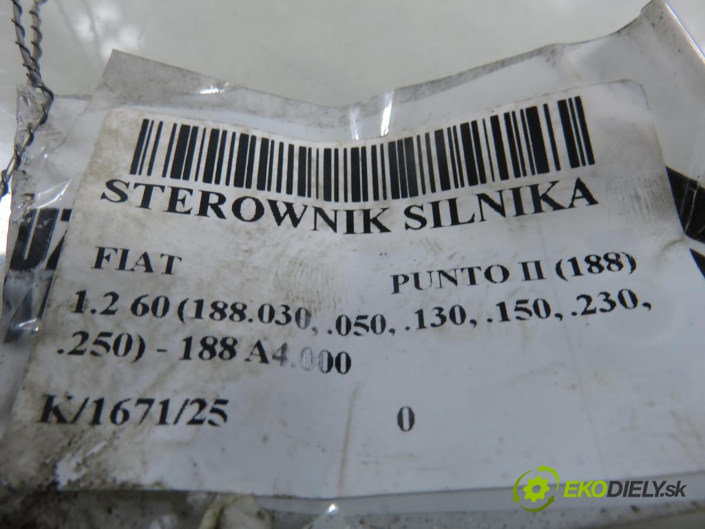 FIAT PUNTO (188_) HB 2003 44,00 1.2 60 - 188 A4.000 1242,00 Riadiaca jednotka Motor 55187377 ; IAW5AFP3 ; 6160065102