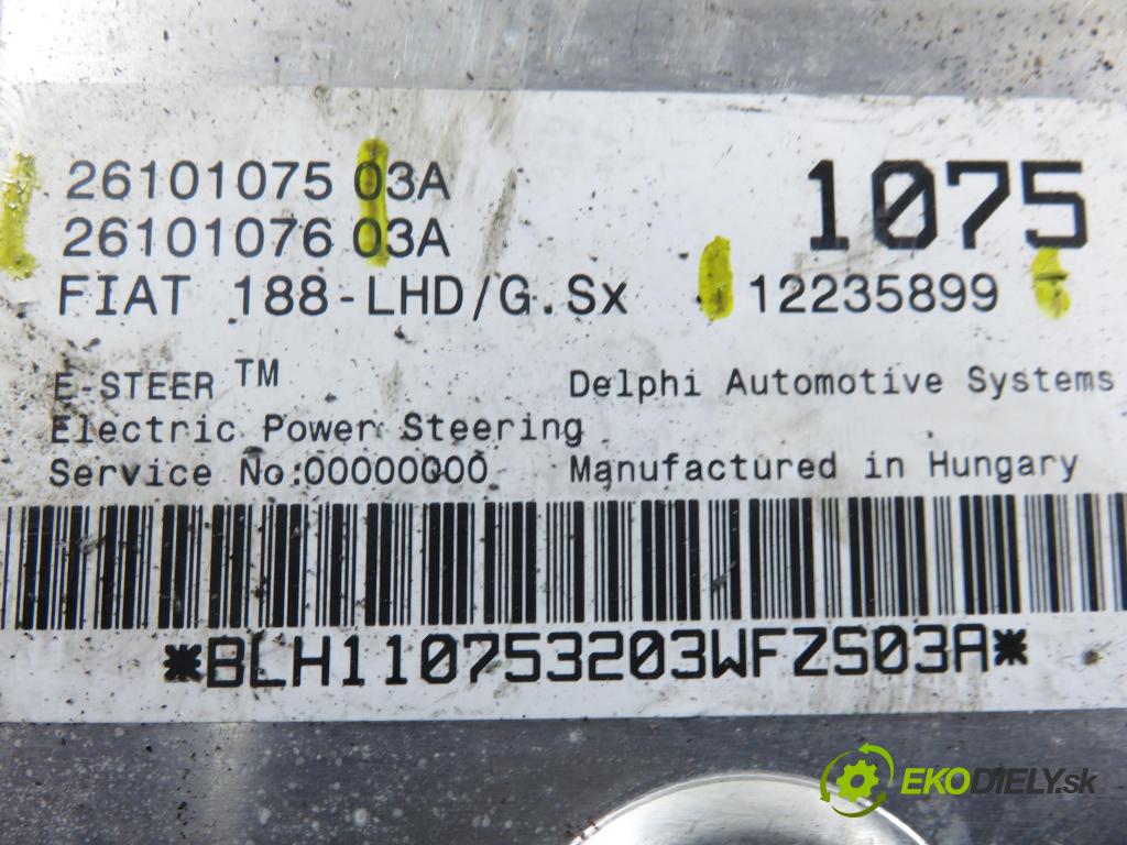 FIAT PUNTO (188_) HB 2003 44,00 1.2 60 - 188 A4.000 1242,00 SLOUPEC / PODPORA elektrický 12235899 ; 26101075 ; 26101076