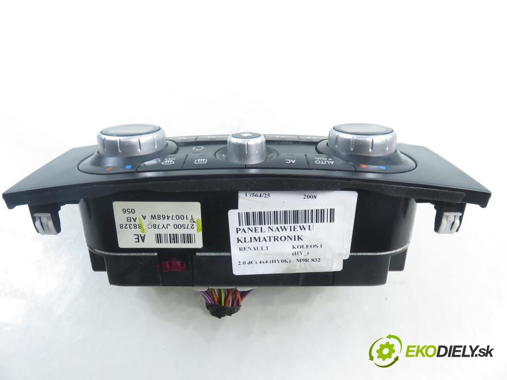 RENAULT KOLEOS I (HY_) SUV 2008 110,00 2.0 dCi 4x4 150 - M9R 832 1995,00 Panel kúrenia KLIMATRONIK 27500JY78C
