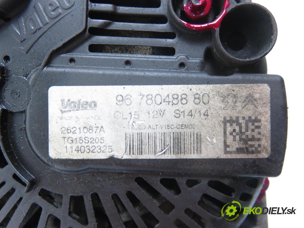 PEUGEOT 308 II HB 2014 68,00 1.6 HDi - 9HP (DV6DTED) 1560,00 Alternátor 9678048880 (Alternátor)