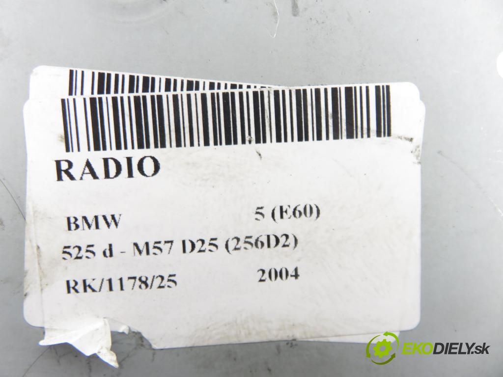 BMW 5 (E60) SEDAN 2004 130,00 525 d - M57 D25 177 (256D2) 2497,00 RADIO CD 6950813