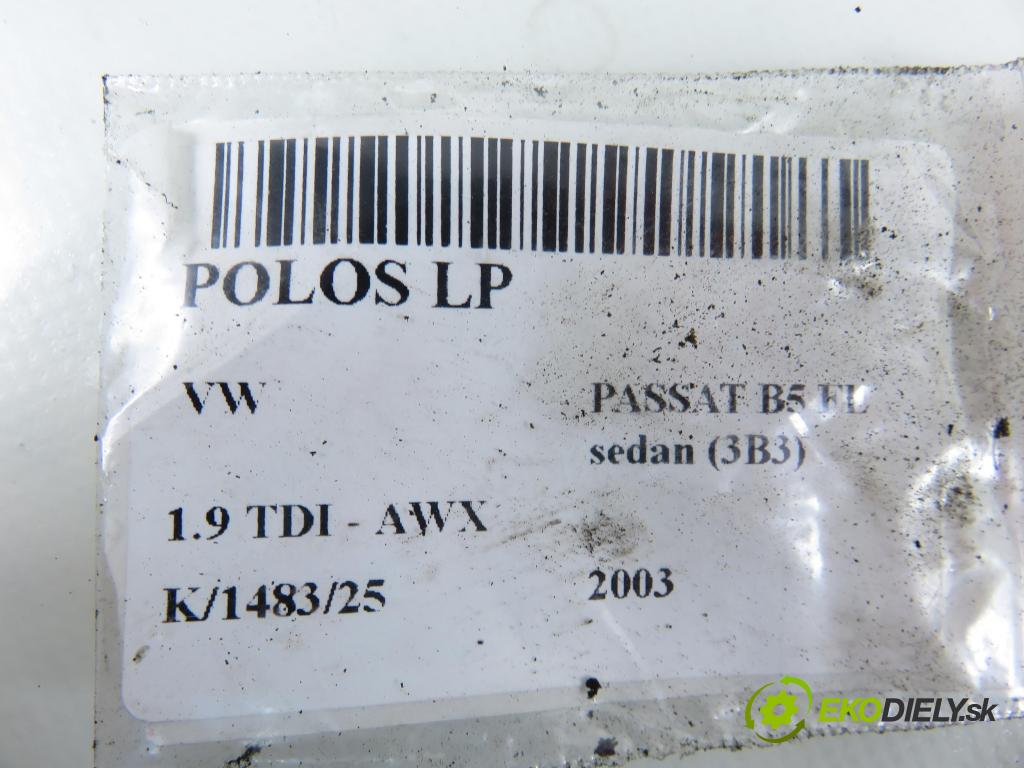 VW PASSAT B5.5 (3B3) SEDAN 2003 96,00 1.9 TDI - AWX 1896,00 Poloos LP 