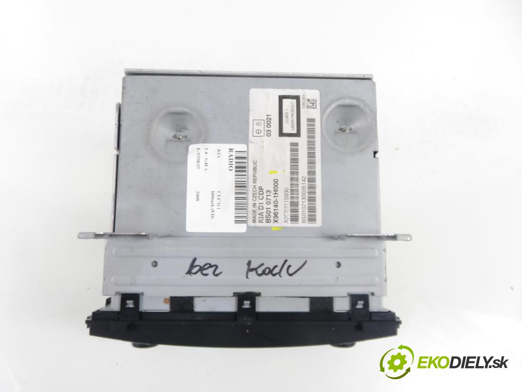 KIA CEE'D liftback (ED) HB 2008 80,00 1.4 16V 109 - G4FA 1396,00 RADIO CD X961401H000
