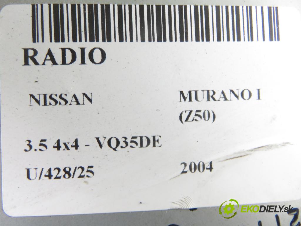 NISSAN MURANO I (Z50) SUV 2004 172,00 3.5 4x4 234 3498,00 RADIO CD Modul PN2530H