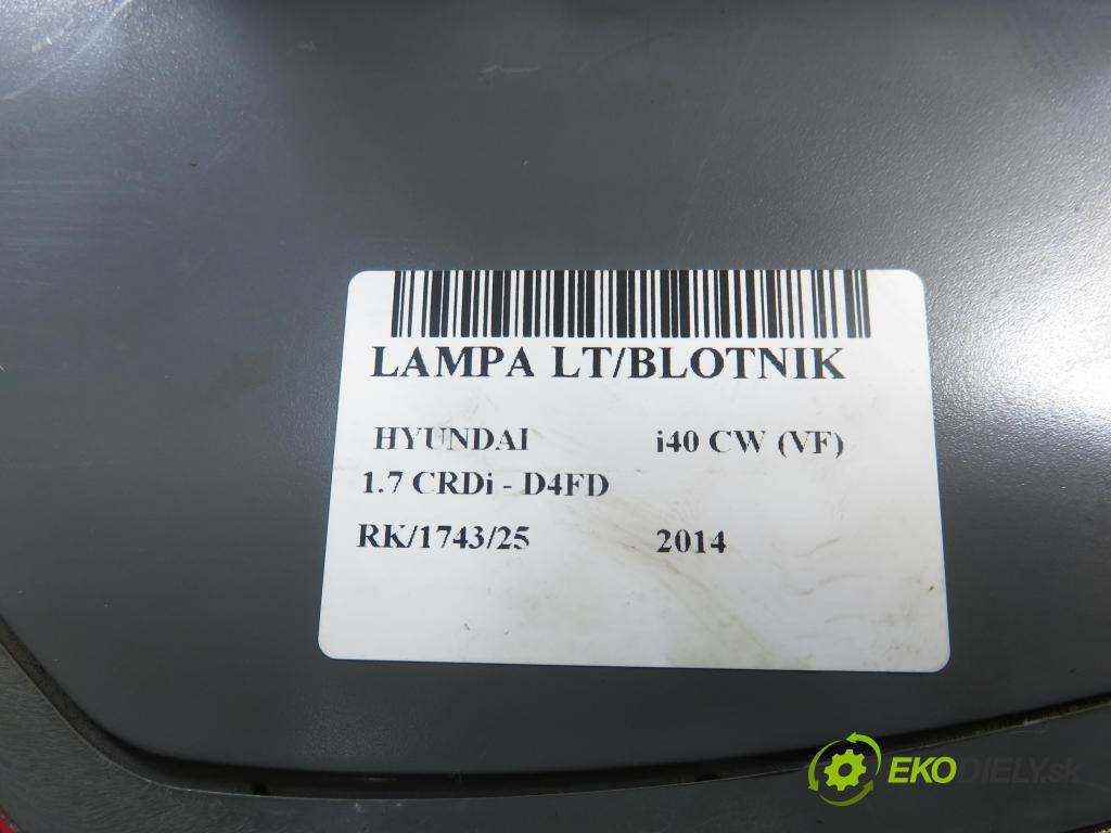HYUNDAI i40 CW (VF) KOMBI 2014 100,00 1.7 CRDi 136 - D4FD 1685,00 Svetlo ľavé zadné 924013Z000