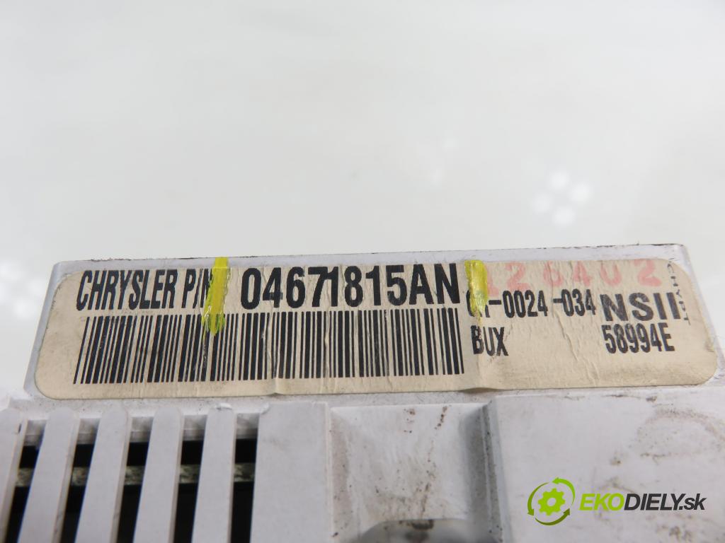 CHRYSLER PT CRUISER (PT_) HB 2004 89,00 2.2 CRD 121 - EDJ 2148,00 Prístrojovka elektrický 04671815AN