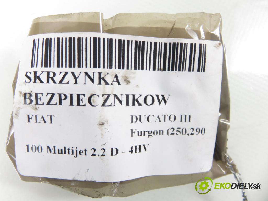 FIAT DUCATO Furgon (250_, 290_) FURGON 2010 74,00 100 Multijet 2.2 D - 4HV 2198,00 skříňka POJISTKY: 1349944080