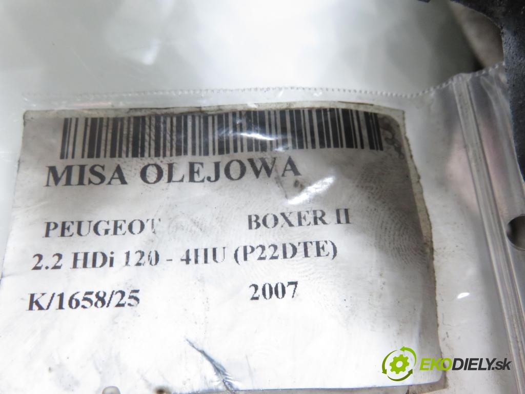 PEUGEOT BOXER Skrzynia FURGON 2007 88,00 2.2 HDi 120 - 4HU (P22DTE) 2198,00 Vaňa olejová 6C1Q6U003AF ; 6C1Q6B624AC (Olejová vaňa)