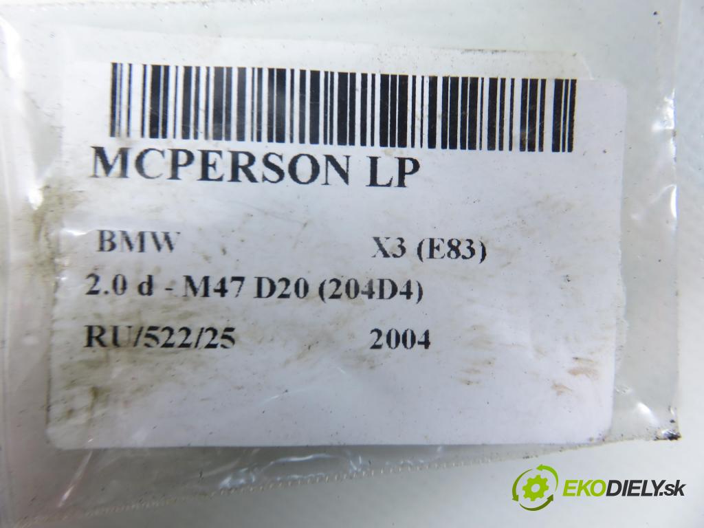 BMW X3 (E83) SUV 2004 110,00 2.0 d 150 - M47 D20 (204D4) 1995,00 MCPERSON LP 3413145
