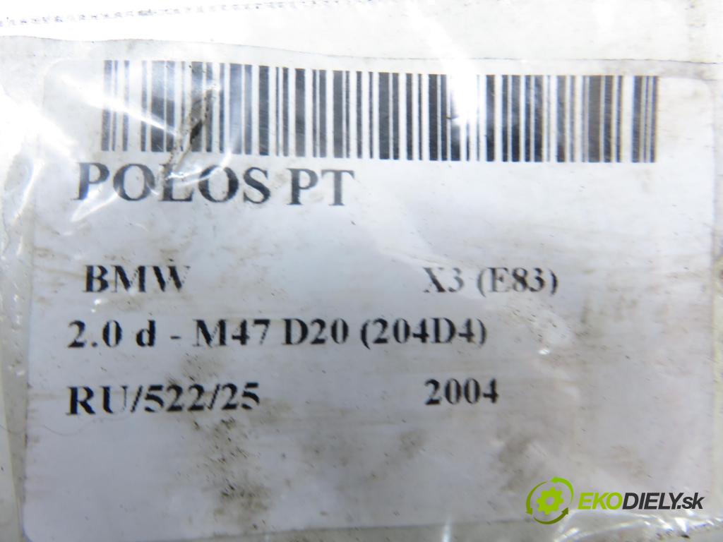 BMW X3 (E83) SUV 2004 110,00 2.0 d 150 - M47 D20 (204D4) 1995,00 Poloos pravé zadné 7524044