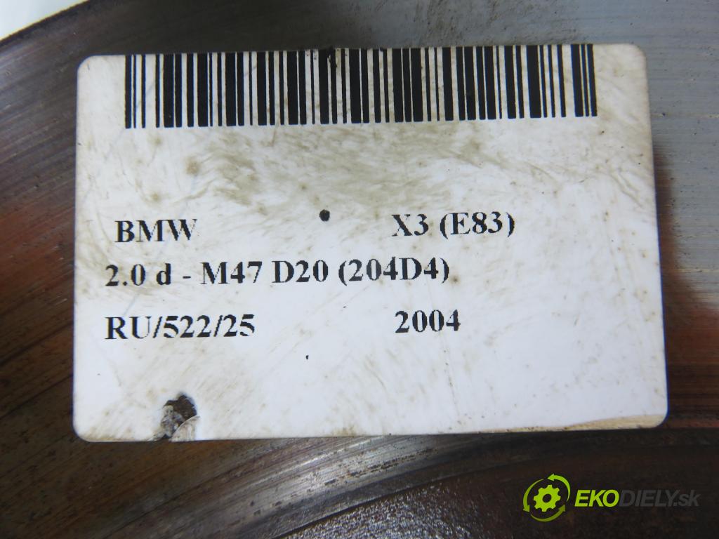 BMW X3 (E83) SUV 2004 110,00 2.0 d 150 - M47 D20 (204D4) 1995,00 lamela kotouč brzdová PŘEDNÍ: 