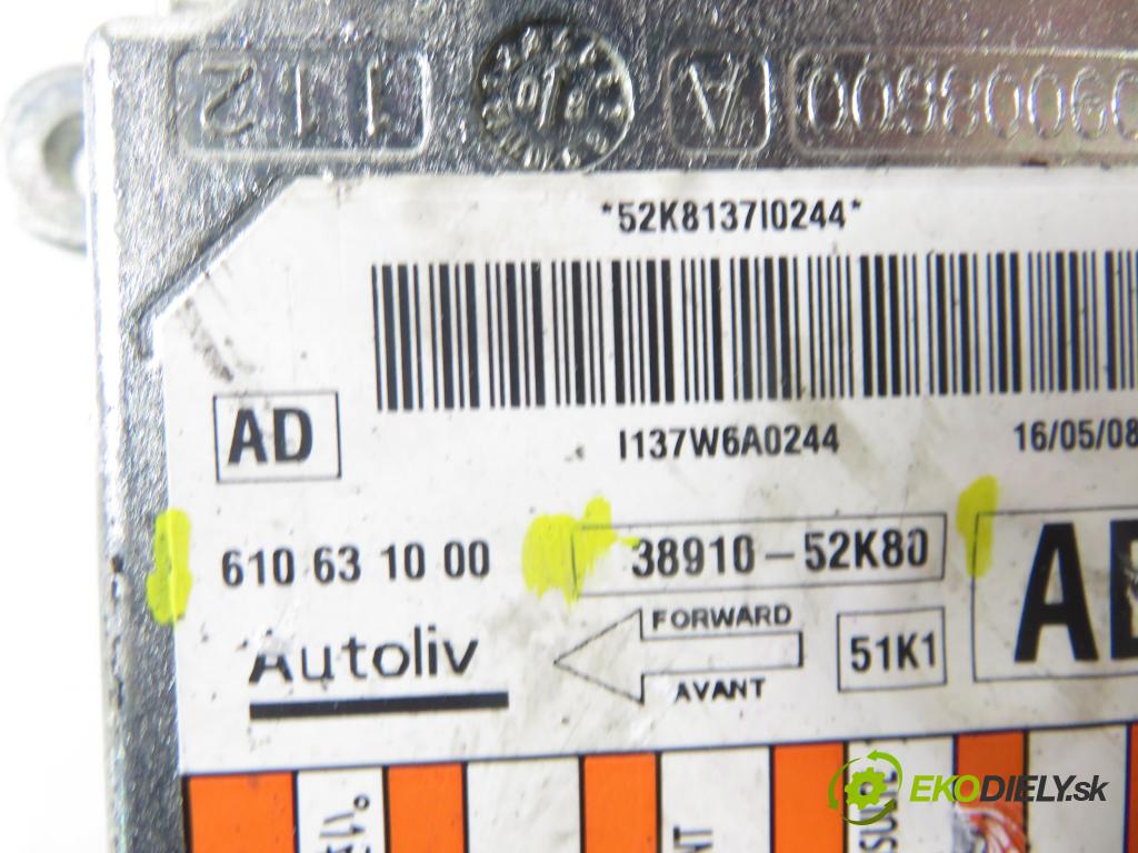 OPEL AGILA (B) (H08) HB 2008 0,00 1.2 - K12B 1242,00 MODUL air BAG 3891052K80 ; 610631000