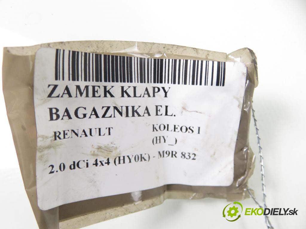 RENAULT KOLEOS I (HY_) SUV 2008 110,00 2.0 dCi 4x4 150 - M9R 832 1995,00 zámok dveří kufr EL.