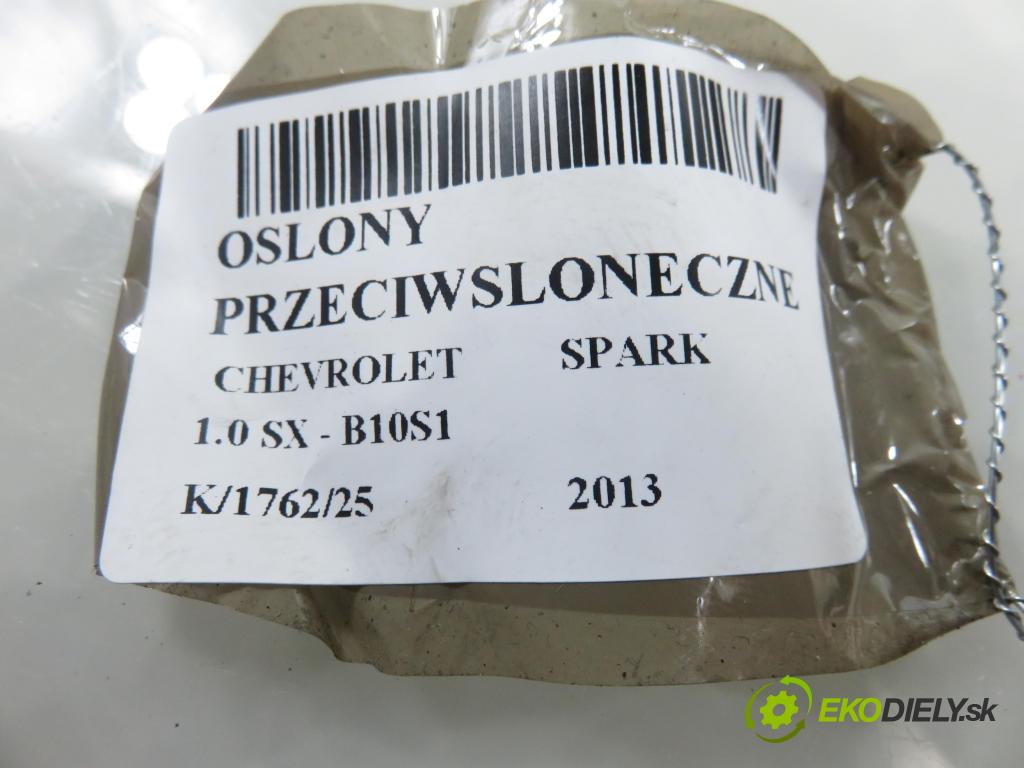 CHEVROLET spar HB 2013 50,00 1.0 S-TEC II 16V - B10D1 995,00 KRYTY SLUNEČNÍ SVĚTLO