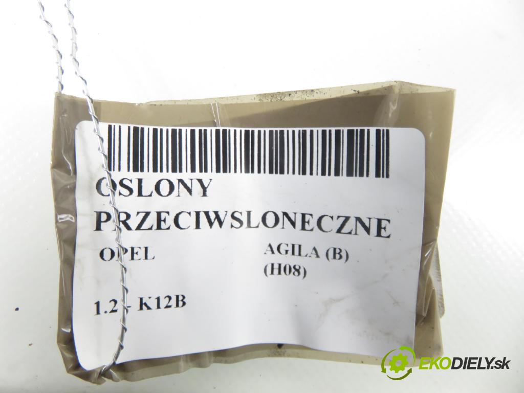 OPEL AGILA (B) (H08) HB 2008 0,00 1.2 - K12B 1242,00 KRYTY SLUNEČNÍ SVĚTLO