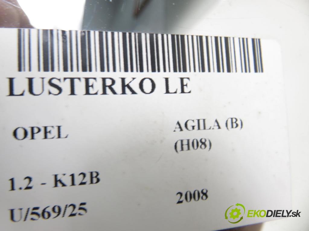 OPEL AGILA (B) (H08) HB 2008 0,00 1.2 - K12B 1242,00 zpětné zrcátko LE 3602103L