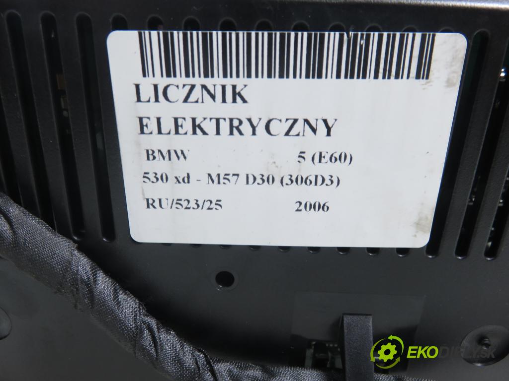 BMW 5 (E60) SEDAN 2006 170,00 530 xd 231 - M57 D30 (306D3) 2993,00 prístrojovka elektrický 6983153